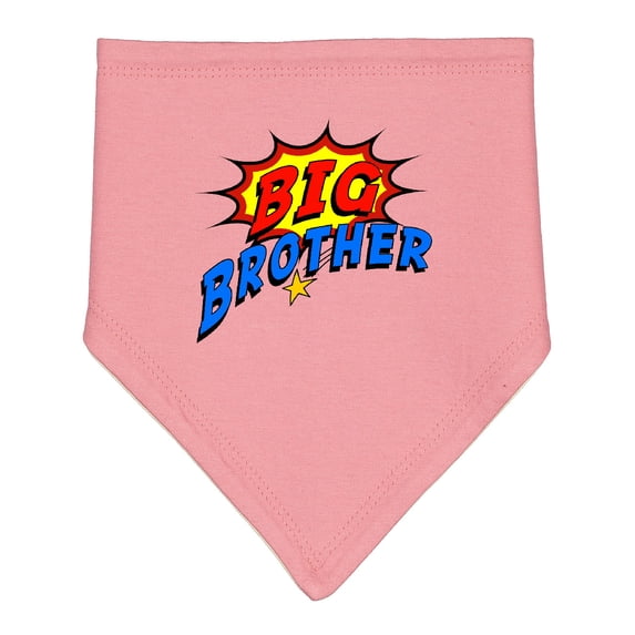 Inktastic Big Brother Superhero Baby Bandana Bib