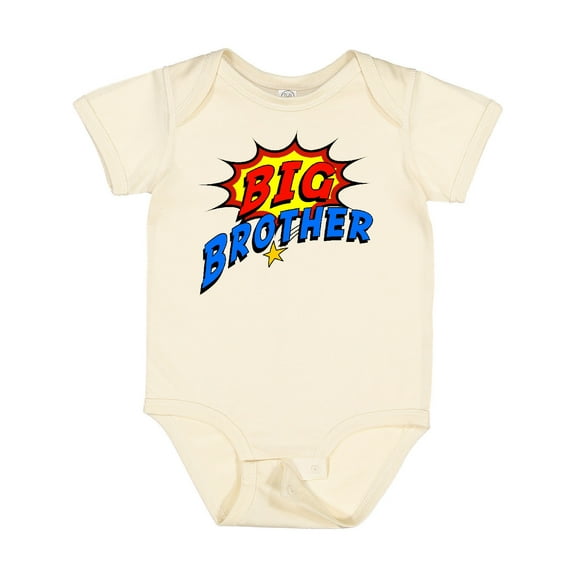 Inktastic Big Brother Superhero Boys Baby Bodysuit