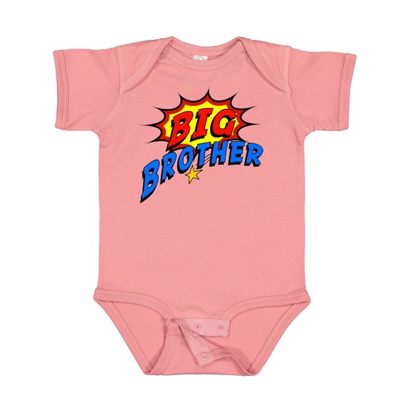 Inktastic Big Brother Superhero Boys Baby Bodysuit