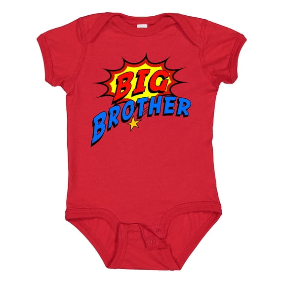 Inktastic Big Brother Superhero Boys Baby Bodysuit