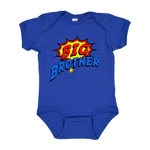 Inktastic Big Brother Superhero Boys Baby Bodysuit