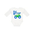 thumbnail image 1 of Inktastic Big Brother Tractor Boys Long Sleeve Baby Bodysuit, 1 of 5