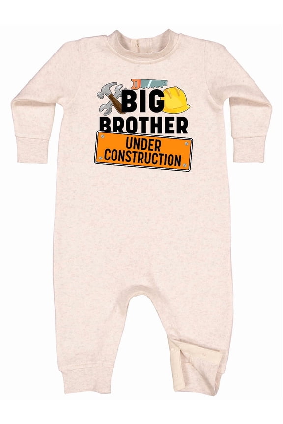 Big Brother Under Construction Baby Fleece Romper
