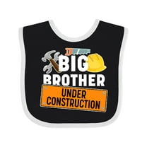 Inktastic Big Brother Under Construction Boys Baby Bib