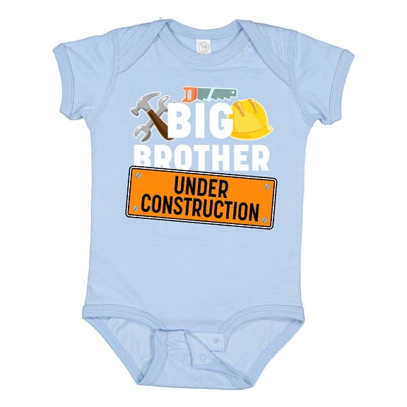 Inktastic Big Brother Under Construction Boys Baby Bodysuit