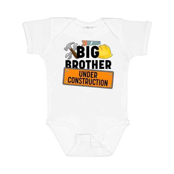 Inktastic Big Brother Under Construction Boys Baby Bodysuit