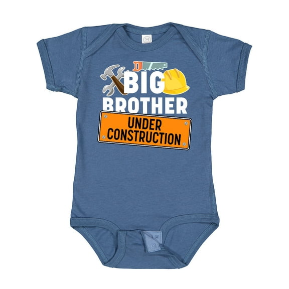 Inktastic Big Brother Under Construction Boys Baby Bodysuit