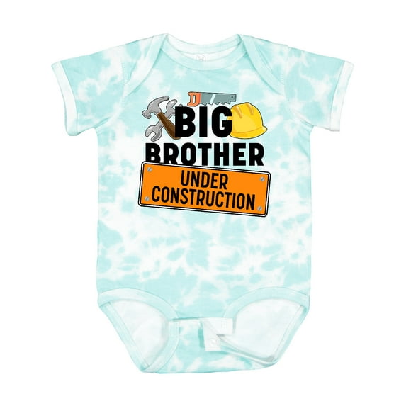 Inktastic Big Brother Under Construction Boys Baby Bodysuit