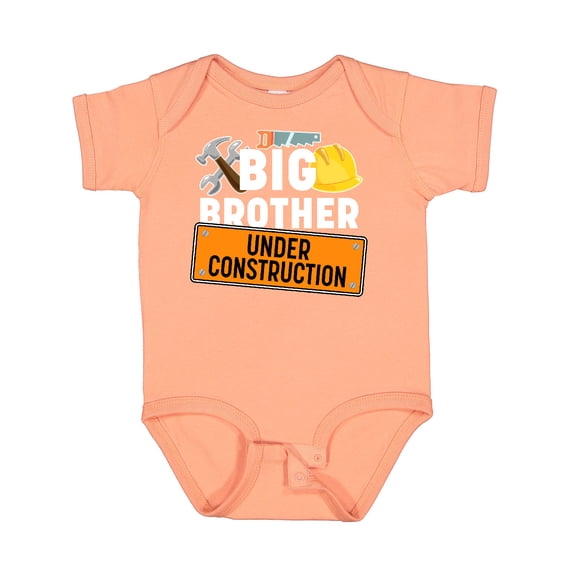 Inktastic Big Brother Under Construction Boys Baby Bodysuit