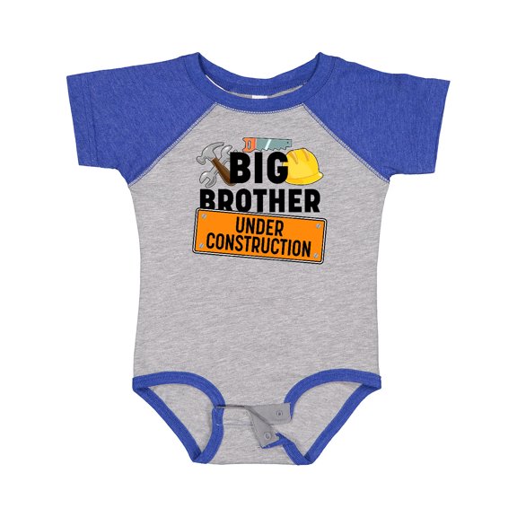 Inktastic Big Brother Under Construction Boys Baby Bodysuit