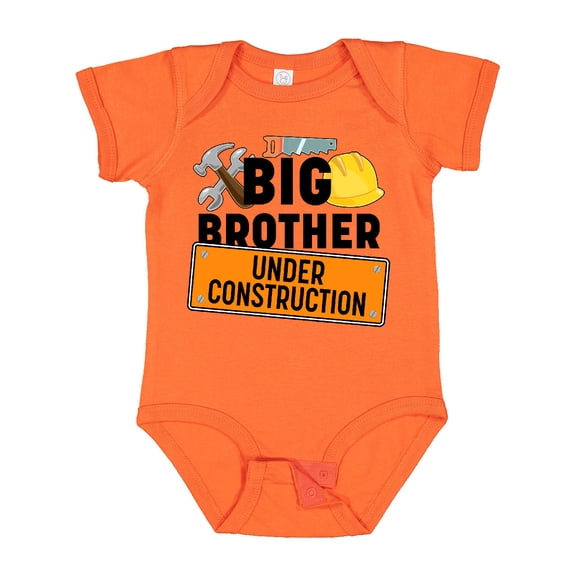 Inktastic Big Brother Under Construction Boys Baby Bodysuit
