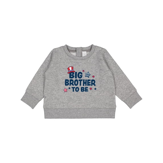 Inktastic Big Brother to Be with Stars Baby Sweatshirt