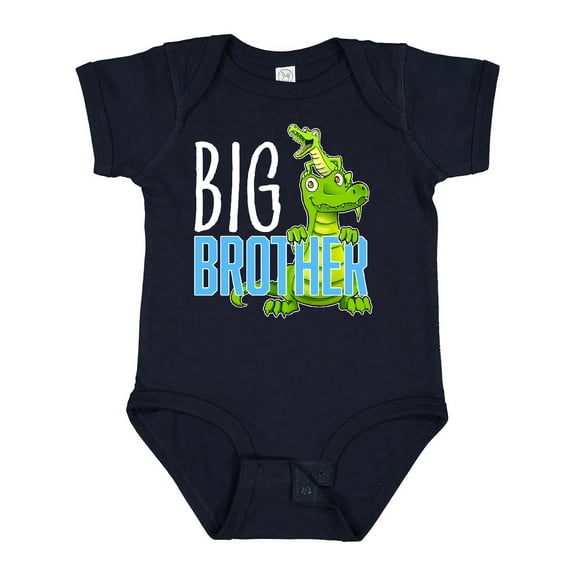 Inktastic Big Brother with Cute Alligators Boys or Girls Baby Bodysuit