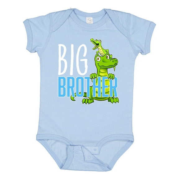 Inktastic Big Brother with Cute Alligators Boys or Girls Baby Bodysuit