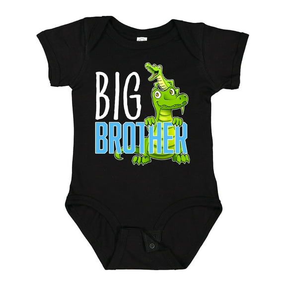 Inktastic Big Brother with Cute Alligators Boys or Girls Baby Bodysuit