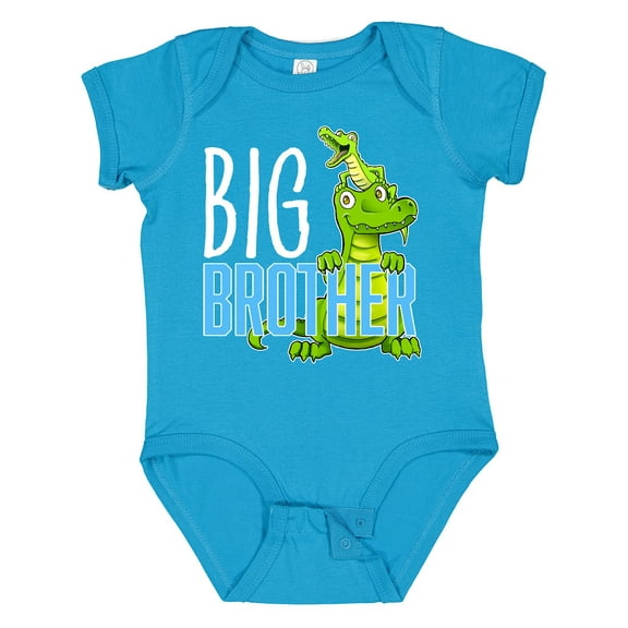 Inktastic Big Brother with Cute Alligators Boys or Girls Baby Bodysuit