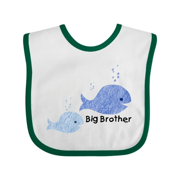 Inktastic Big Brother with Lil' Brother Boys Baby Bib