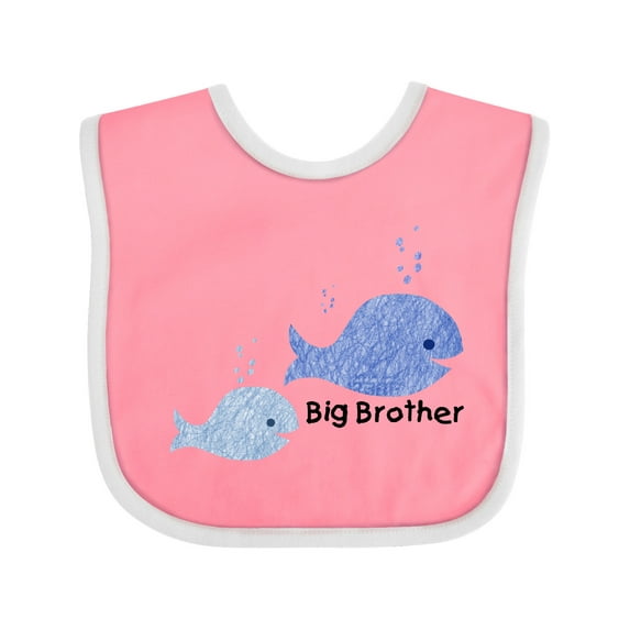 Inktastic Big Brother with Lil' Brother Boys Baby Bib
