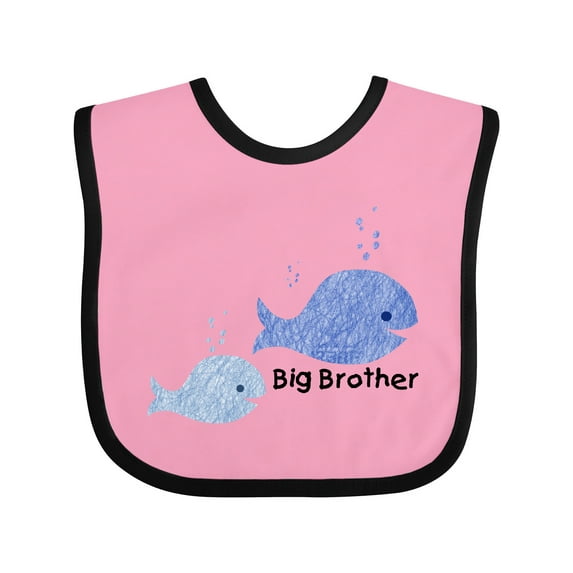 Inktastic Big Brother with Lil' Brother Boys Baby Bib