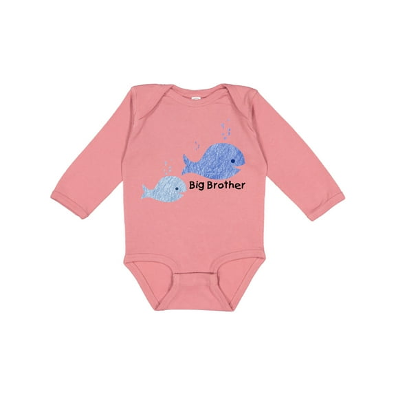 Inktastic Big Brother with Lil' Brother Boys Long Sleeve Baby Bodysuit