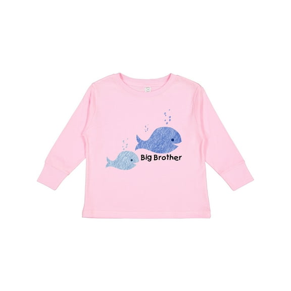 Inktastic Big Brother with Lil' Brother Boys Long Sleeve Toddler T-Shirt