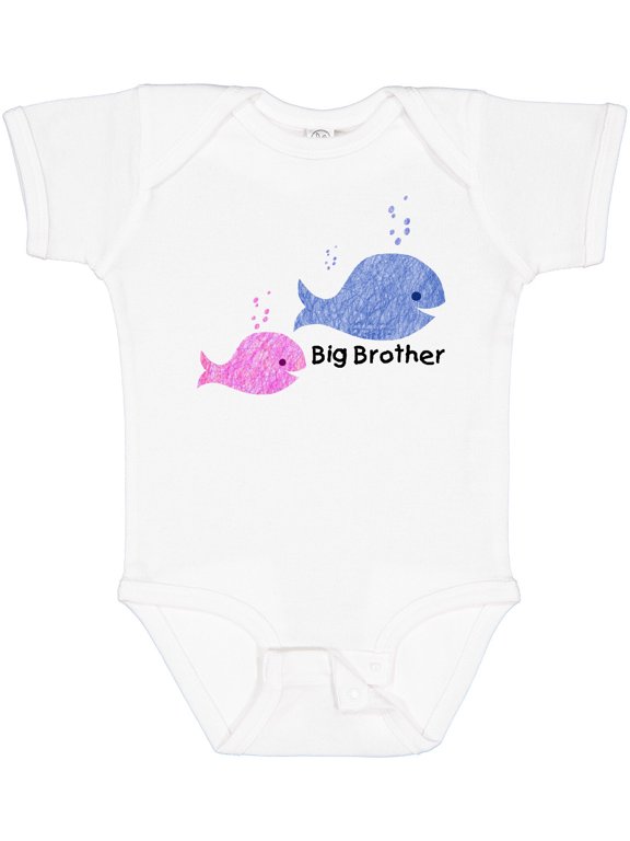 Big Brother with Lil' Sister Boys Baby Bodysuit