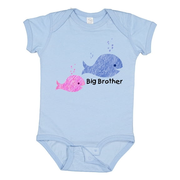Inktastic Big Brother with Lil' Sister Boys Baby Bodysuit
