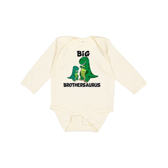 Inktastic Big Brothersaurus Boys Long Sleeve Baby Bodysuit