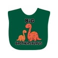 thumbnail image 1 of Inktastic Big Brothersaurus with Cute Sibling Dinosaurs Boys Baby Bib, 1 of 4