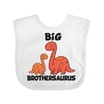 thumbnail image 1 of Inktastic Big Brothersaurus with Cute Sibling Dinosaurs Boys Baby Bib, 1 of 4
