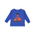 thumbnail image 1 of Inktastic Big Brothersaurus with Cute Sibling Dinosaurs Boys Long Sleeve Toddler T-Shirt, 1 of 5