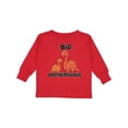 thumbnail image 1 of Inktastic Big Brothersaurus with Cute Sibling Dinosaurs Boys Long Sleeve Toddler T-Shirt, 1 of 5