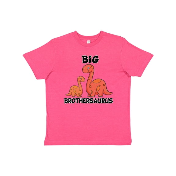 Inktastic Big Brothersaurus with Cute Sibling Dinosaurs Youth T-Shirt