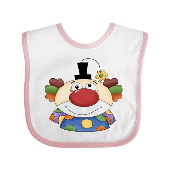 Inktastic Big Clown Face Boys or Girls Baby Bib