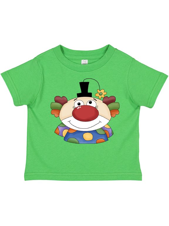 Big Clown Face Boys or Girls Toddler T-Shirt