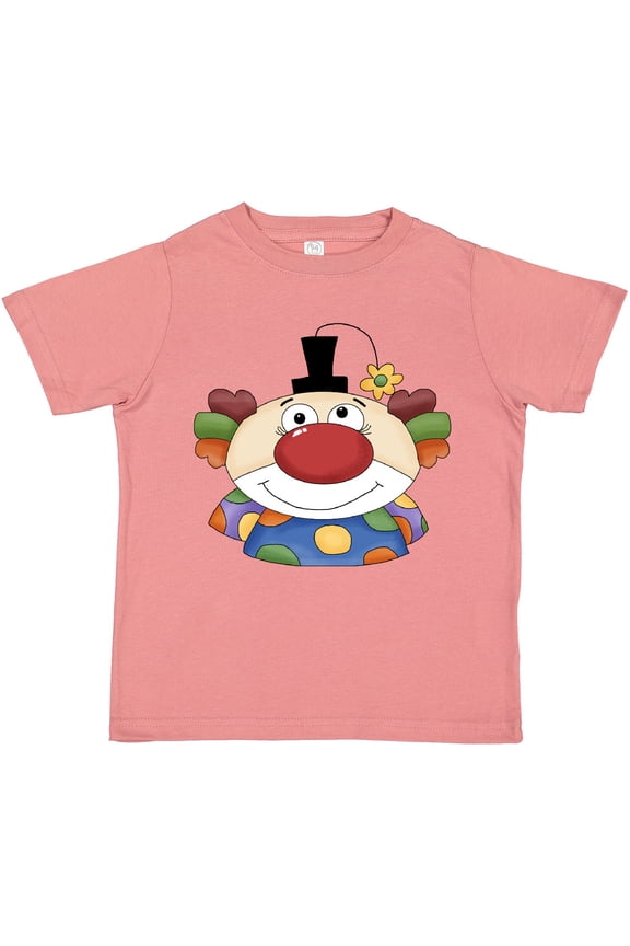Big Clown Face Boys or Girls Toddler T-Shirt
