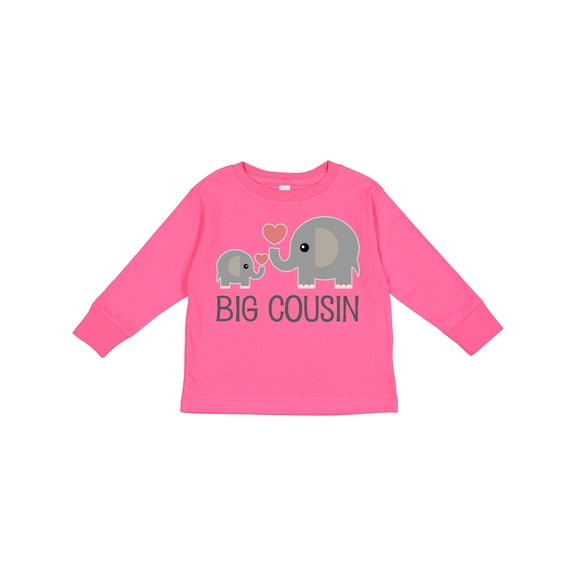 Inktastic Big Cousin Announcement Boys or Girls Long Sleeve Toddler T-Shirt