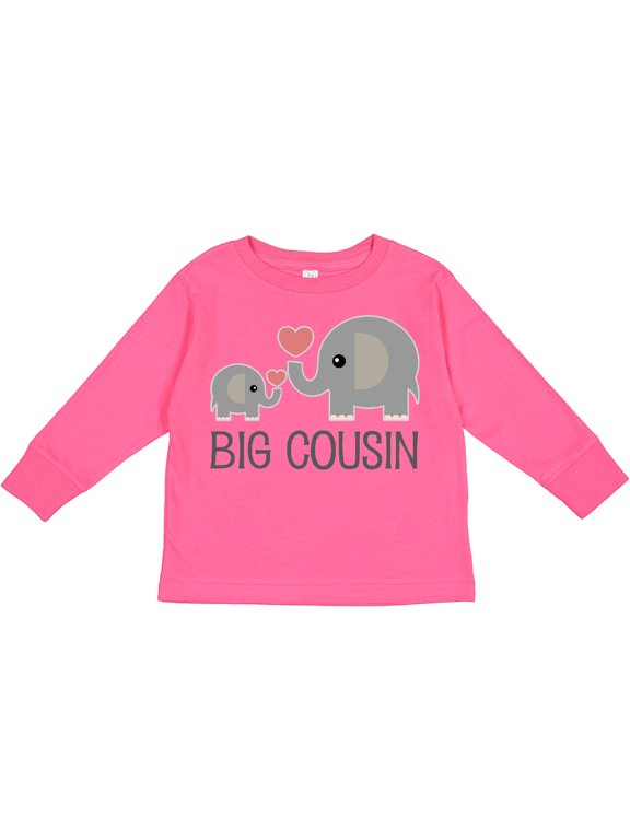 Big Cousin Announcement Boys or Girls Long Sleeve Toddler T-Shirt