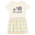thumbnail image 1 of Inktastic Big Cousin Announcement Girls Toddler Dress, 1 of 5