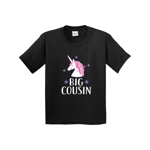 Inktastic Big Cousin Girls Unicorn Announcement Youth T-Shirt