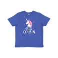thumbnail image 1 of Inktastic Big Cousin Girls Unicorn Announcement Youth T-Shirt, 1 of 5