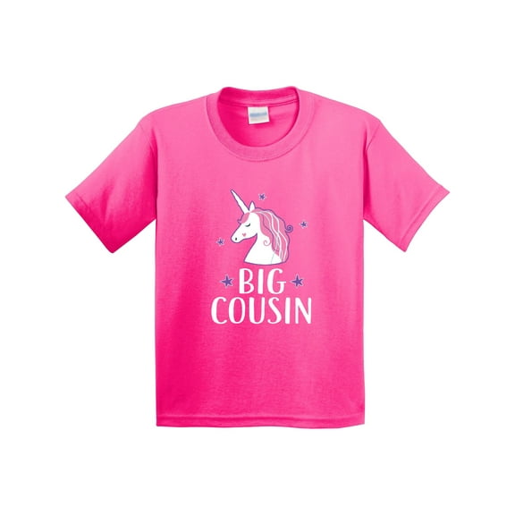 Inktastic Big Cousin Girls Unicorn Announcement Youth T-Shirt