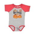 thumbnail image 1 of Inktastic Big Cousin Pumpkins with Fall Leaves Boys or Girls Baby Bodysuit, 1 of 5