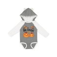 thumbnail image 1 of Inktastic Big Cousin Pumpkins with Fall Leaves Boys or Girls Long Sleeve Baby Bodysuit, 1 of 5