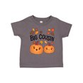 thumbnail image 1 of Inktastic Big Cousin Pumpkins with Fall Leaves Boys or Girls Toddler T-Shirt, 1 of 5