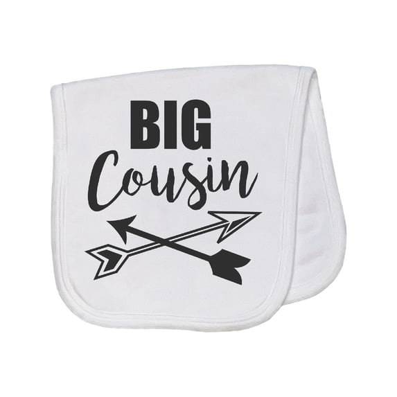 Inktastic Big Cousin with Arrows Baby Burp Cloth