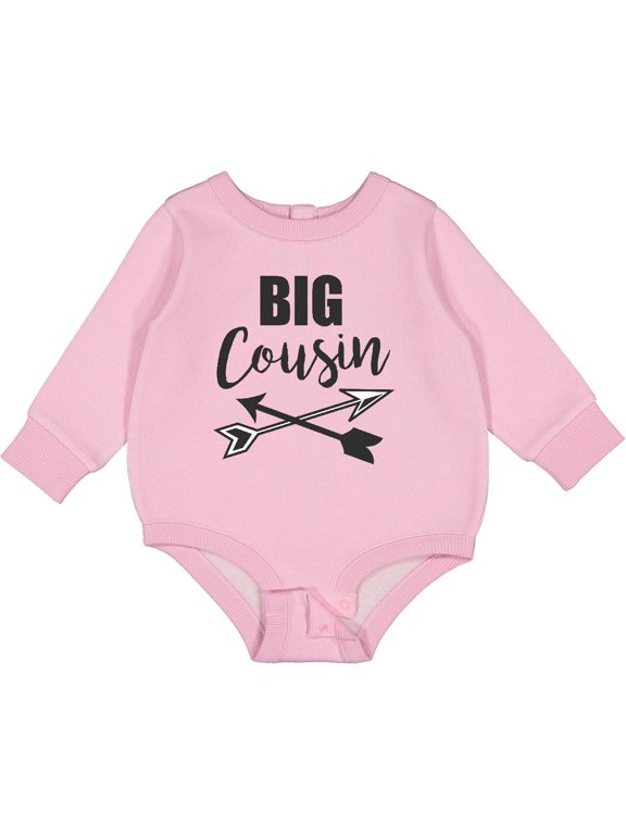 Big Cousin with Arrows Baby Fleece Bodysuit