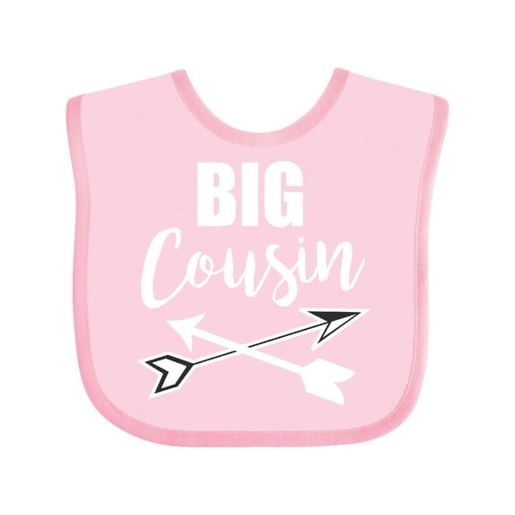 Inktastic Big Cousin with Arrows Boys or Girls Baby Bib