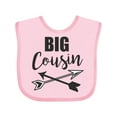 thumbnail image 1 of Inktastic Big Cousin with Arrows Boys or Girls Baby Bib, 1 of 4