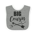 thumbnail image 1 of Inktastic Big Cousin with Arrows Boys or Girls Baby Bib, 1 of 4